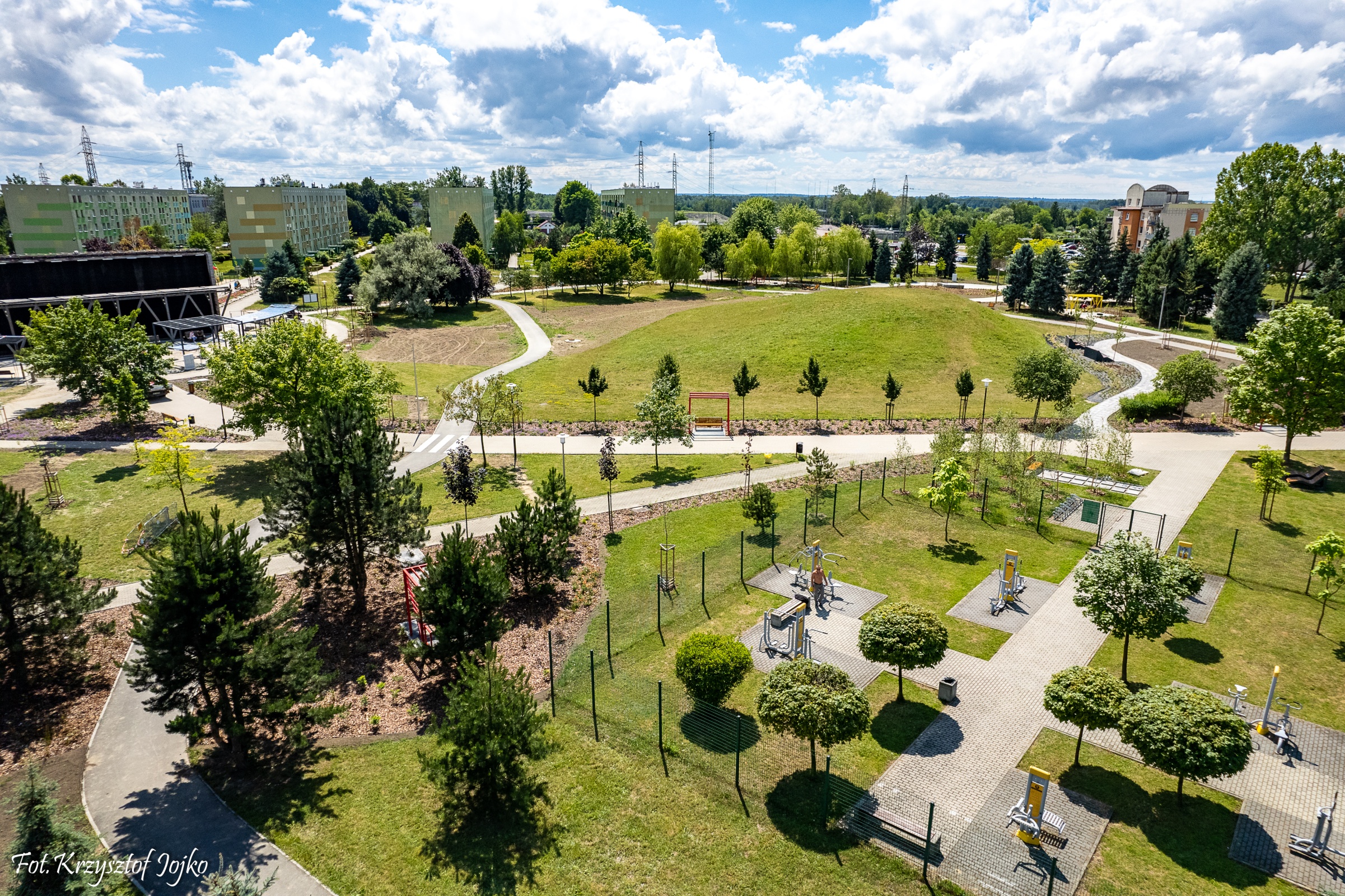 park przy tężni, foto: Krzysztof Jojko