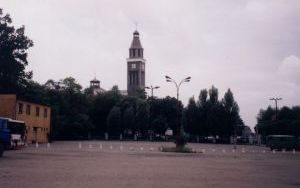 Plac po b. bazie Transgóru- obecnie JRG Knurów przy ul.1 Maja - lata 90-te XX w.